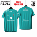 KAOS JERSEY PADEL ALE GALLAN DRY FIT PREMIUM BAHAN EMBOSH MURAH KIDS ANAK DAN DEWASA COWO/CEWE BIG SIZE