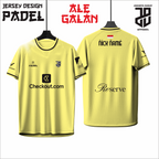 KAOS JERSEY PADEL ALE GALLAN DRY FIT PREMIUM BAHAN EMBOSH MURAH KIDS ANAK DAN DEWASA COWO/CEWE BIG SIZE