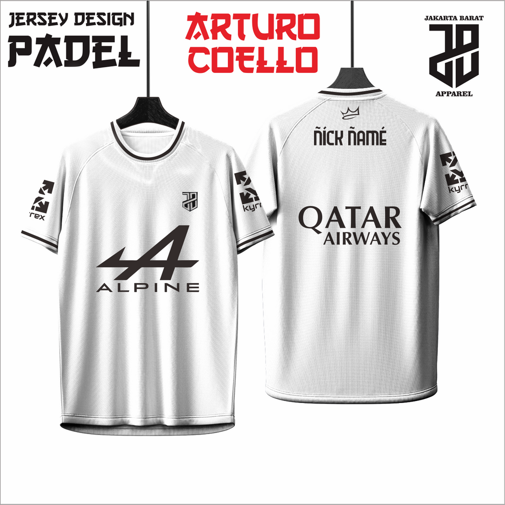 KAOS JERSEY PADEL ARTURO COELLO DRY FIT PREMIUM MURAH KIDS ANAK DAN DEWASA BIG SIZE (Copy) (Copy) (Copy) (Copy) (Copy) (Copy)