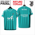 KAOS JERSEY PADEL ARTURO COELLO DRY FIT PREMIUM BAHAN EMBOSH MURAH KIDS ANAK DAN DEWASA CEWE COWO BIG SIZE
