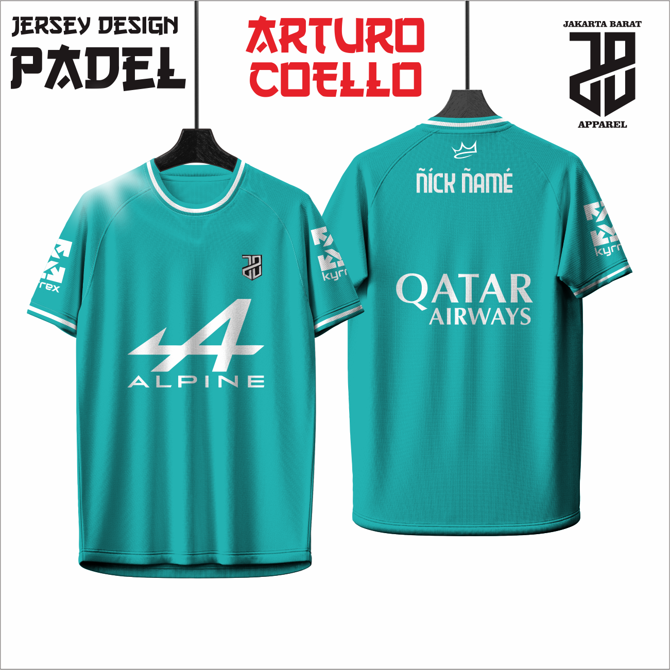 KAOS JERSEY PADEL ARTURO COELLO DRY FIT PREMIUM MURAH KIDS ANAK DAN DEWASA BIG SIZE (Copy) (Copy) (Copy) (Copy) (Copy) (Copy)