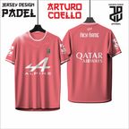 KAOS JERSEY PADEL ARTURO COELLO DRY FIT PREMIUM BAHAN EMBOSH MURAH KIDS ANAK DAN DEWASA CEWE COWO BIG SIZE