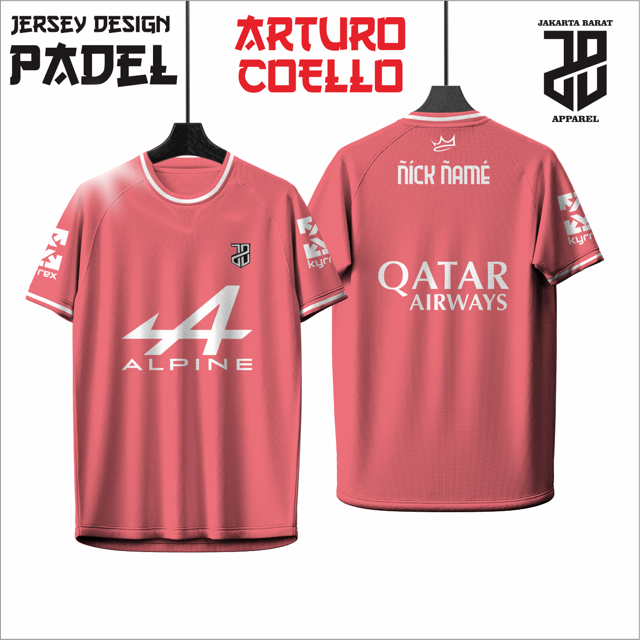 KAOS JERSEY PADEL ARTURO COELLO DRY FIT PREMIUM MURAH KIDS ANAK DAN DEWASA BIG SIZE (Copy) (Copy) (Copy) (Copy) (Copy) (Copy)