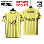 KAOS JERSEY PADEL ARTURO COELLO DRY FIT PREMIUM BAHAN EMBOSH MURAH KIDS ANAK DAN DEWASA CEWE COWO BIG SIZE