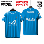 KAOS JERSEY PADEL ARTURO COELLO DRY FIT PREMIUM BAHAN EMBOSH MURAH KIDS ANAK DAN DEWASA CEWE COWO BIG SIZE