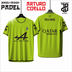 KAOS JERSEY PADEL ARTURO COELLO DRY FIT PREMIUM BAHAN EMBOSH MURAH KIDS ANAK DAN DEWASA CEWE COWO BIG SIZE