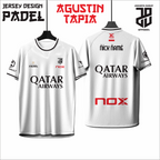 KAOS JERSEY PADEL AGUSTIN TAPIA DRY FIT PREMIUM BAHAN EMBOSH MURAH KIDS ANAK DAN DEWASA COWO/CEWEBIG SIZE