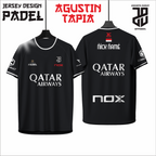 KAOS JERSEY PADEL AGUSTIN TAPIA DRY FIT PREMIUM BAHAN EMBOSH MURAH KIDS ANAK DAN DEWASA COWO/CEWEBIG SIZE
