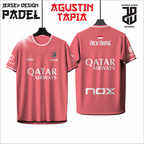 KAOS JERSEY PADEL AGUSTIN TAPIA DRY FIT PREMIUM BAHAN EMBOSH MURAH KIDS ANAK DAN DEWASA COWO/CEWEBIG SIZE