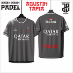 KAOS JERSEY PADEL AGUSTIN TAPIA DRY FIT PREMIUM BAHAN EMBOSH MURAH KIDS ANAK DAN DEWASA COWO/CEWEBIG SIZE