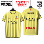 KAOS JERSEY PADEL AGUSTIN TAPIA DRY FIT PREMIUM BAHAN EMBOSH MURAH KIDS ANAK DAN DEWASA COWO/CEWEBIG SIZE
