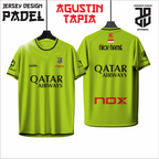 KAOS JERSEY PADEL AGUSTIN TAPIA DRY FIT PREMIUM BAHAN EMBOSH MURAH KIDS ANAK DAN DEWASA COWO/CEWEBIG SIZE