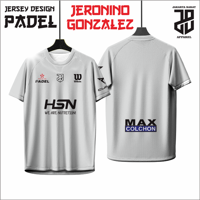 Kaos Jersey Padel Pro Player Tapia Coello Galan Chingotto Premium Enteng Free Custom Kostum Nama