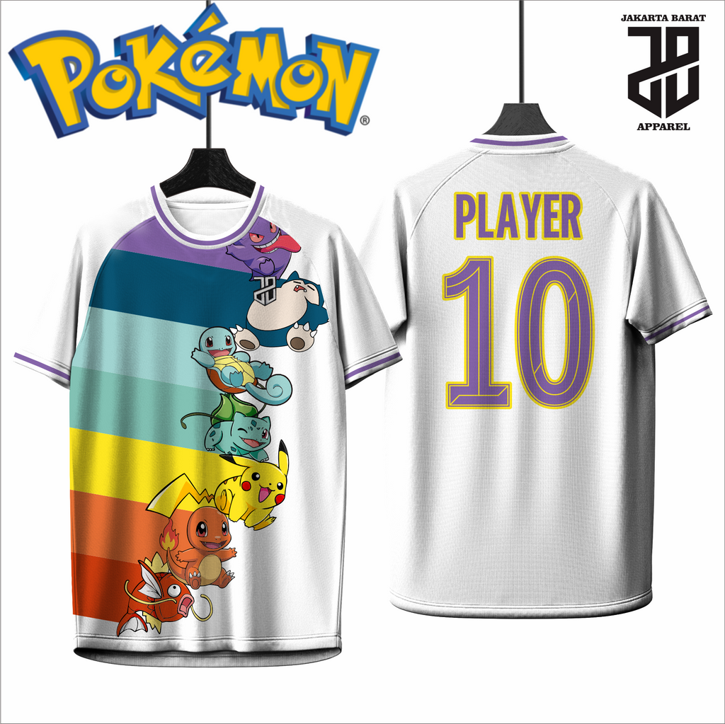 KAOS JERSEY FUTSAL BAJU & BADMINTON  MOTIF ANIME POKEMON Pikachu DRY FIT PREMIUM MURAH KIDS ANAK DAN DEWASA BIG SIZE (Copy) (Copy) (Copy) (Copy) (Copy) (Copy) (Copy) (Copy) (Copy) (Copy) (Copy)