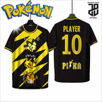 KAOS JERSEY FUTSAL BAJU & BADMINTON  MOTIF ANIME POKEMON Pikachu DRY FIT PREMIUM MURAH BAHAN EMBOSH KIDS ANAK DAN DEWASA COWO/CEWEBIG SIZE