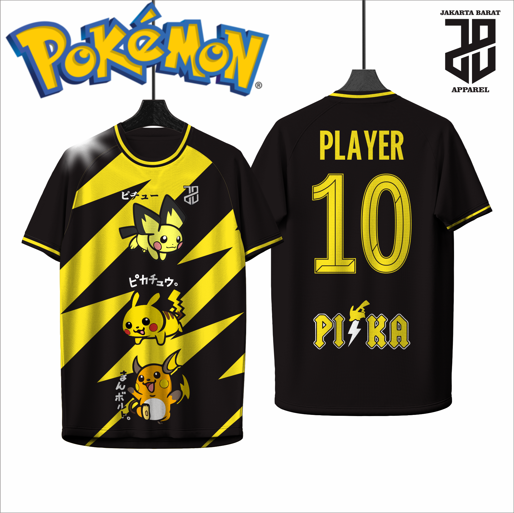 KAOS JERSEY FUTSAL BAJU & BADMINTON  MOTIF ANIME POKEMON Pikachu DRY FIT PREMIUM MURAH KIDS ANAK DAN DEWASA BIG SIZE (Copy) (Copy) (Copy) (Copy) (Copy) (Copy) (Copy) (Copy) (Copy) (Copy) (Copy)