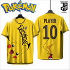 KAOS JERSEY FUTSAL BAJU & BADMINTON  MOTIF ANIME POKEMON Pikachu DRY FIT PREMIUM MURAH BAHAN EMBOSH KIDS ANAK DAN DEWASA COWO/CEWEBIG SIZE