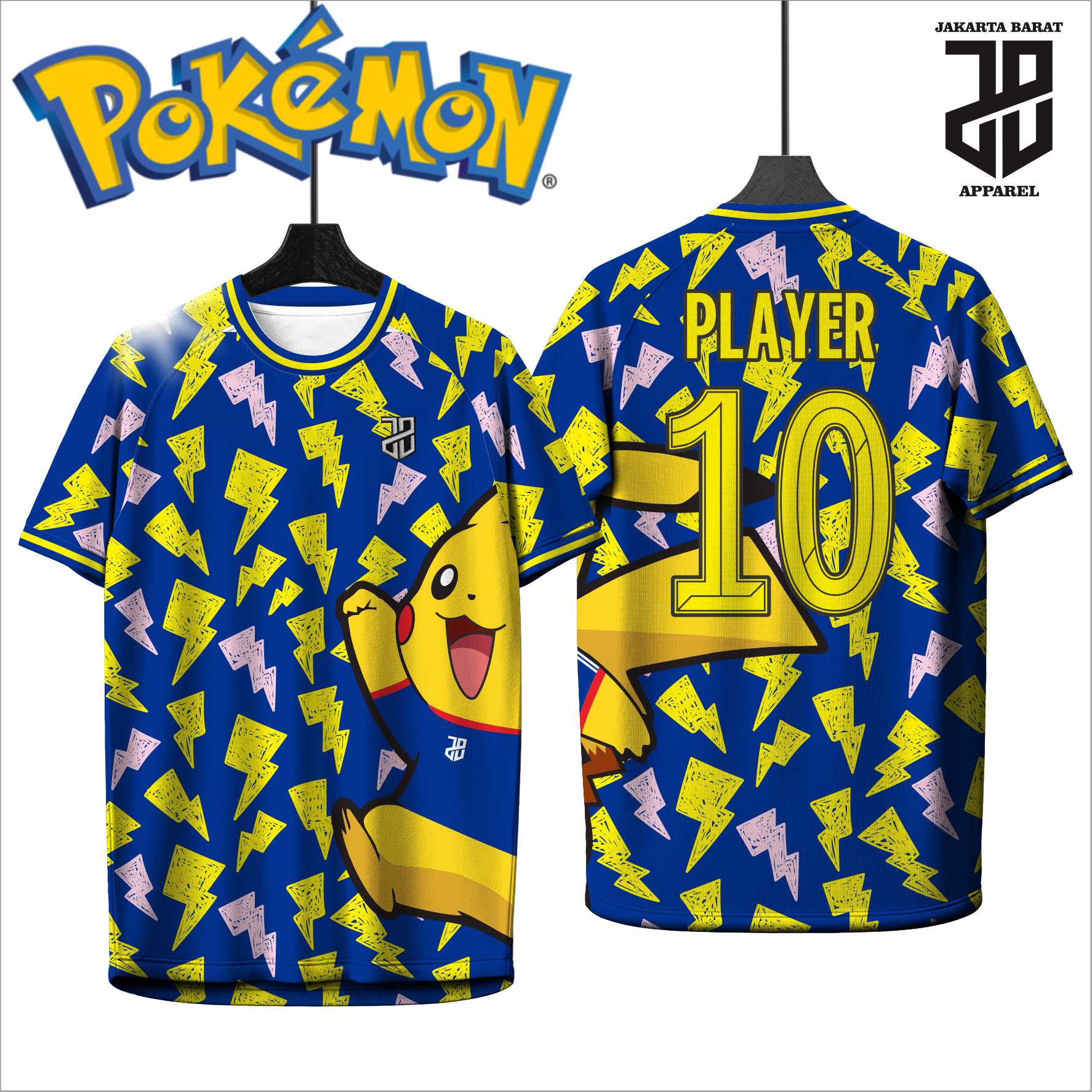 KAOS JERSEY FUTSAL BAJU & BADMINTON  MOTIF ANIME POKEMON Pikachu DRY FIT PREMIUM MURAH KIDS ANAK DAN DEWASA BIG SIZE (Copy) (Copy) (Copy) (Copy) (Copy) (Copy) (Copy) (Copy) (Copy) (Copy) (Copy)