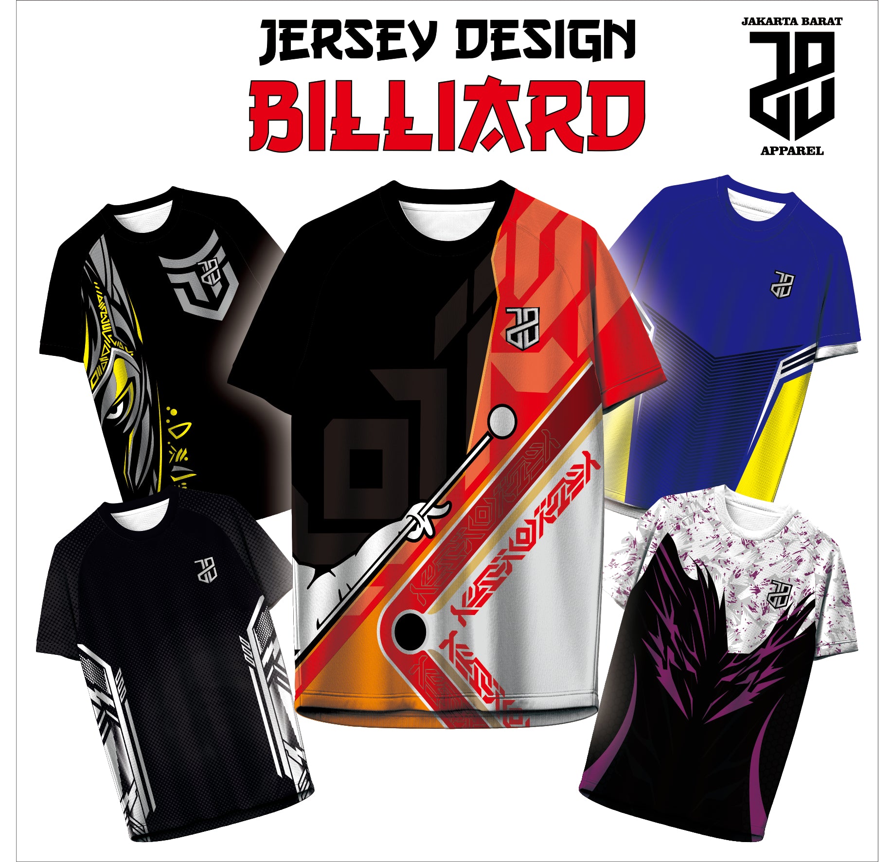 Kaos Jersey Billiard Custom Dryfit | Adem & Nyaman Cowo Cewe Dewasa & Kids Anak