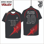 Kaos Jersey Volley  Desain Modern Bahan Embosh Premium Free Custom Nickname Dewasa Cowo Cewe&Anak Nyaman Dipakai