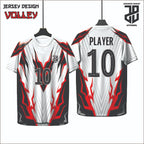 Kaos Jersey Voli/Volley  Desain Modern Bahan Embosh Premium Free Custom Nickname Dewasa Cowo Cewe&Anak Nyaman Dipakai (Copy)