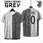 KAOS JERSEY FUTSAL & BADMINTON BAJU   MOTIF KEKINIAN GREY/ABU  DRY FIT PREMIUM MURAH BAHAN EMBOSH KIDS ANAK DAN DEWASA COWO/CEWE BIG SIZE