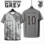 KAOS JERSEY FUTSAL & BADMINTON BAJU   MOTIF KEKINIAN GREY/ABU  DRY FIT PREMIUM MURAH BAHAN EMBOSH KIDS ANAK DAN DEWASA COWO/CEWE BIG SIZE