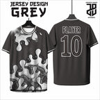 KAOS JERSEY FUTSAL & BADMINTON BAJU   MOTIF KEKINIAN GREY/ABU  DRY FIT PREMIUM MURAH BAHAN EMBOSH KIDS ANAK DAN DEWASA COWO/CEWEBIG SIZE