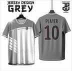 KAOS JERSEY FUTSAL & BADMINTON BAJU   MOTIF KEKINIAN GREY/ABU  DRY FIT PREMIUM MURAH BAHAN EMBOSH KIDS ANAK DAN DEWASA COWO/CEWEBIG SIZE