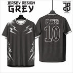 KAOS JERSEY FUTSAL & BADMINTON BAJU   MOTIF KEKINIAN GREY/ABU  DRY FIT PREMIUM MURAH BAHAN EMBOSH KIDS ANAK DAN DEWASA COWO/CEWEBIG SIZE
