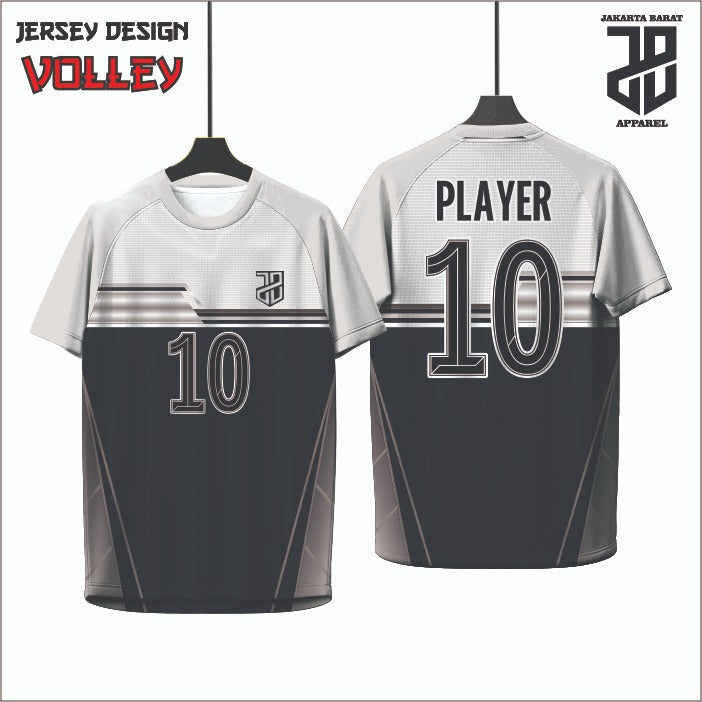 Kaos Jersey Volley  Desain Modern Bahan Embosh Premium Free Custom Nickname Dewasa Cowo Cewe&Anak Nyaman Dipakai