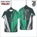 Kaos Jersey Voli/Volley  Desain Modern Bahan Embosh Premium Free Custom Nickname Dewasa Cowo Cewe&Anak Nyaman Dipakai (Copy)