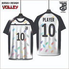 Kaos Jersey Voli/Volley  Desain Modern Bahan Embosh Premium Free Custom Nickname Dewasa Cowo Cewe&Anak Nyaman Dipakai (Copy)