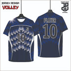 Kaos Jersey Voli/Volley  Desain Modern Bahan Embosh Premium Free Custom Nickname Dewasa Cowo Cewe&Anak Nyaman Dipakai (Copy)