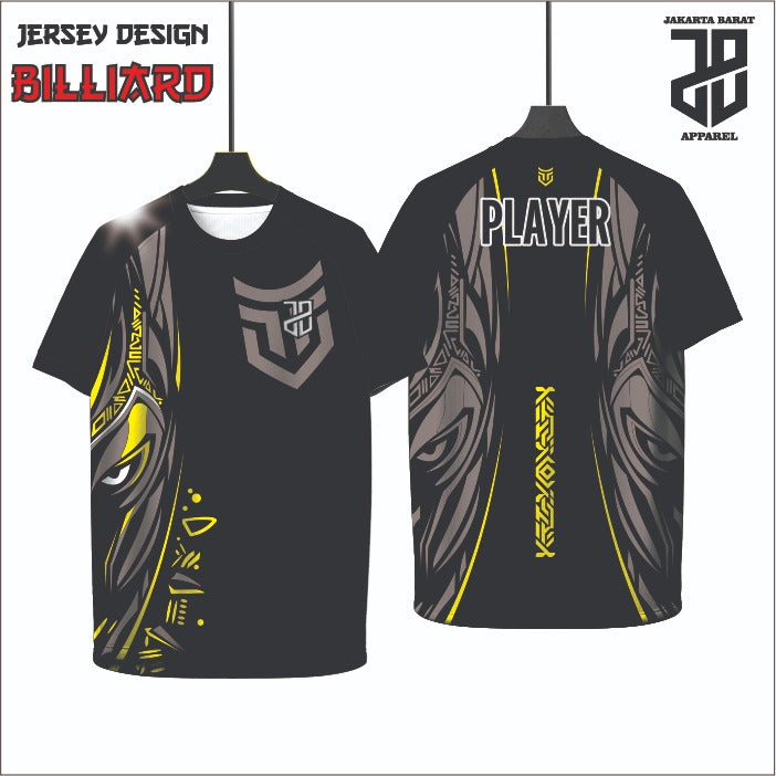 Kaos Jersey Billiard Custom Dryfit | Adem & Nyaman Cowo Cewe Dewasa & Kids Anak