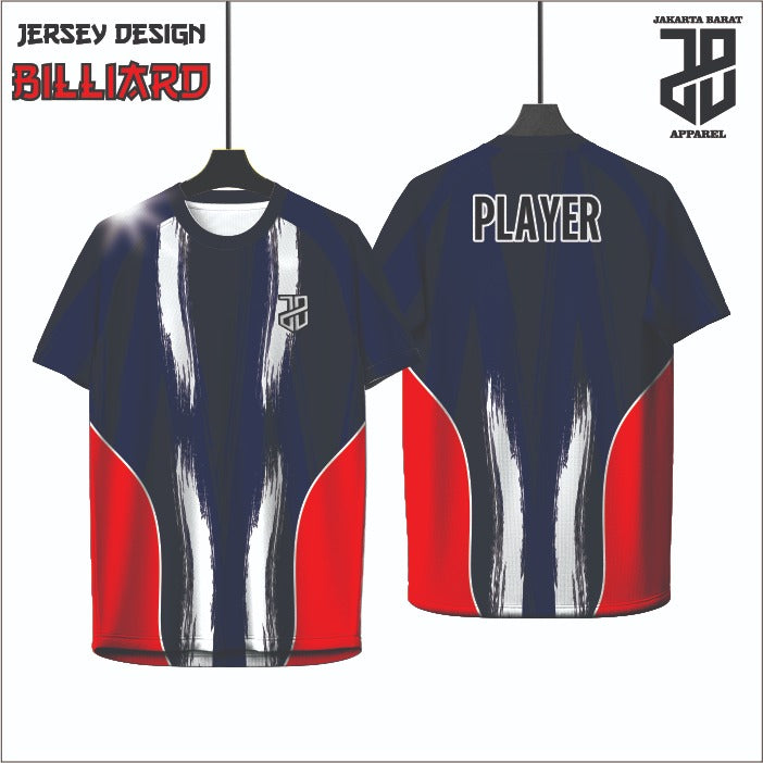 Kaos Jersey Billiard Custom Dryfit | Adem & Nyaman Cowo Cewe Dewasa & Kids Anak