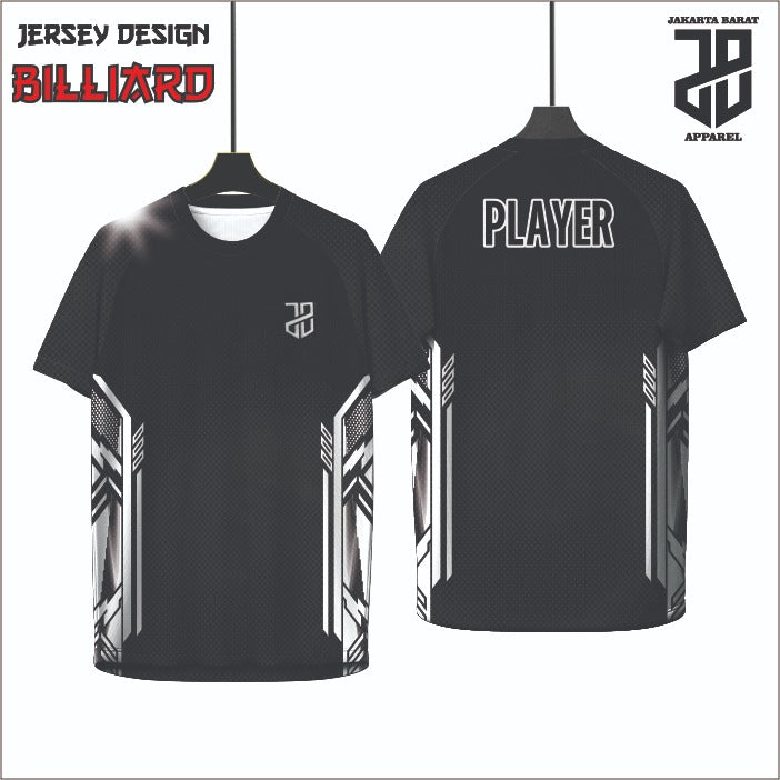 Kaos Jersey Billiard Custom Dryfit | Adem & Nyaman Cowo Cewe Dewasa & Kids Anak