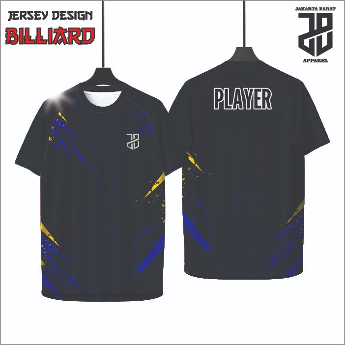 Kaos Jersey Billiard Custom Dryfit | Adem & Nyaman Cowo Cewe Dewasa & Kids Anak