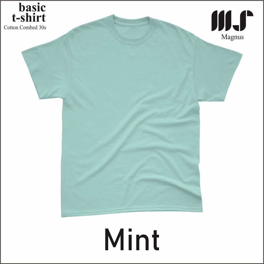 MAGNUS Baju Tshirt Kaos Polos pria wanita Lengan pendek 100% Katun combad 30s Premium Blue Series