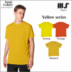 MAGNUS Baju Tshirt Kaos Polos pria wanita Lengan pendek 100% Katun combad 30s Premium Yellow Series