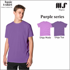 MAGNUS Baju Tshirt Kaos Polos pria wanita Lengan pendek 100% Katun combad 30s Premium Purple/UnguSeries