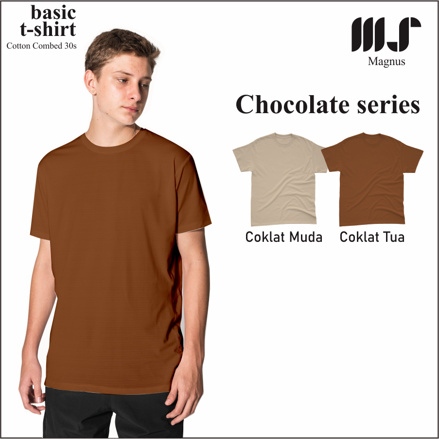 MAGNUS Baju Tshirt Kaos Polos pria wanita Lengan pendek 100% Katun combad 30s Premium Purple/UnguSeries (Copy)