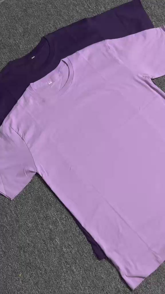 MAGNUS Baju Tshirt Kaos Polos pria wanita Lengan pendek 100% Katun combad 30s Premium Purple/UnguSeries