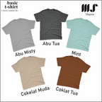 Baju Tshirt Kaos Polos Big Size Ukuran Besar pria wanita Lengan pendek 100% Katun 30s Premium MAGNUS